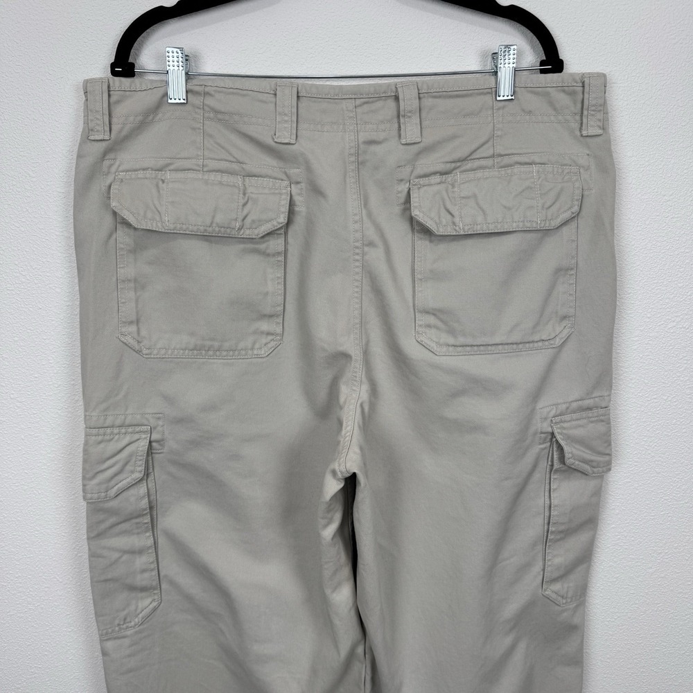 Vintage Y2K GAP Pants Mens 38x30 Beige Khaki Cargo Loose Baggy Wide Skate 2000s - Picture 7 of 16